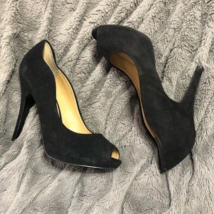 Nine West Black Suede Pumps